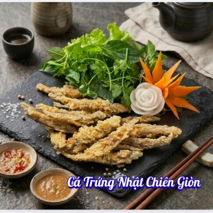 CÁ TRỨNG NHẬT CHIÊN GIÒN